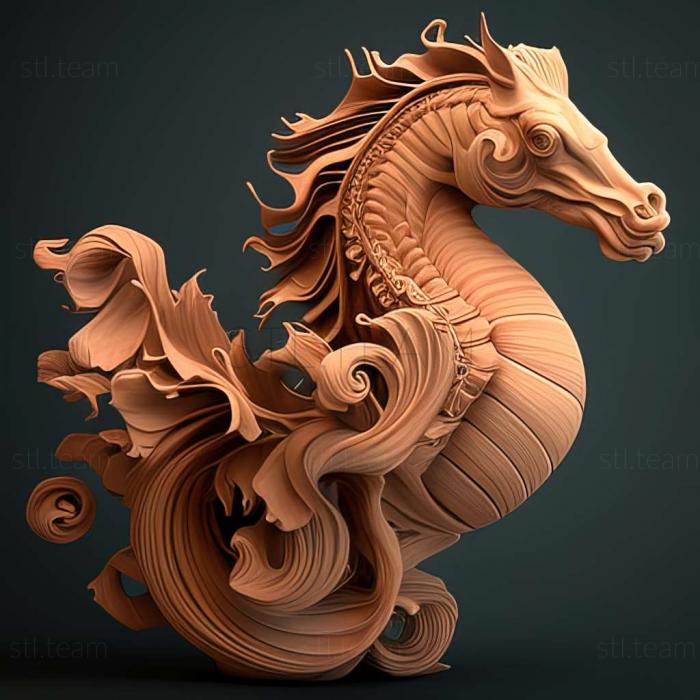 3D модель Hippocampus japapigu (STL)